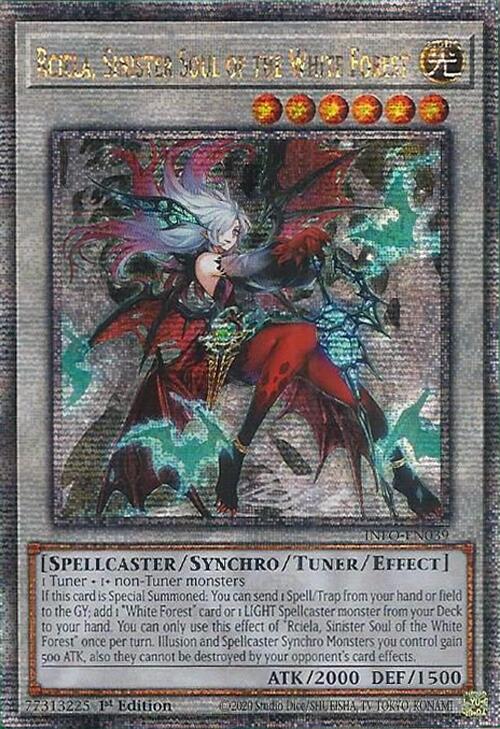 Rciela, Sinister Soul of the White Forest (Quarter Century Secret Rare) [INFO-EN039] Quarter Century Secret Rare | Gam3 Escape