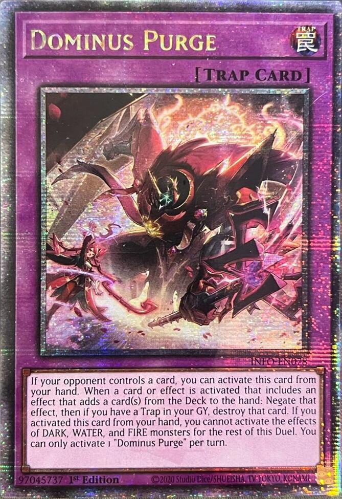 Dominus Purge (Quarter Century Secret Rare) [INFO-EN078] Quarter Century Secret Rare | Gam3 Escape