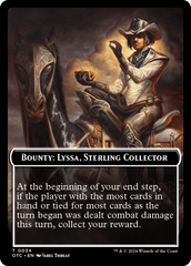 Bounty: Lyssa, Sterling Collector // Bounty Rules Double-Sided Token [Outlaws of Thunder Junction Commander Tokens] | Gam3 Escape