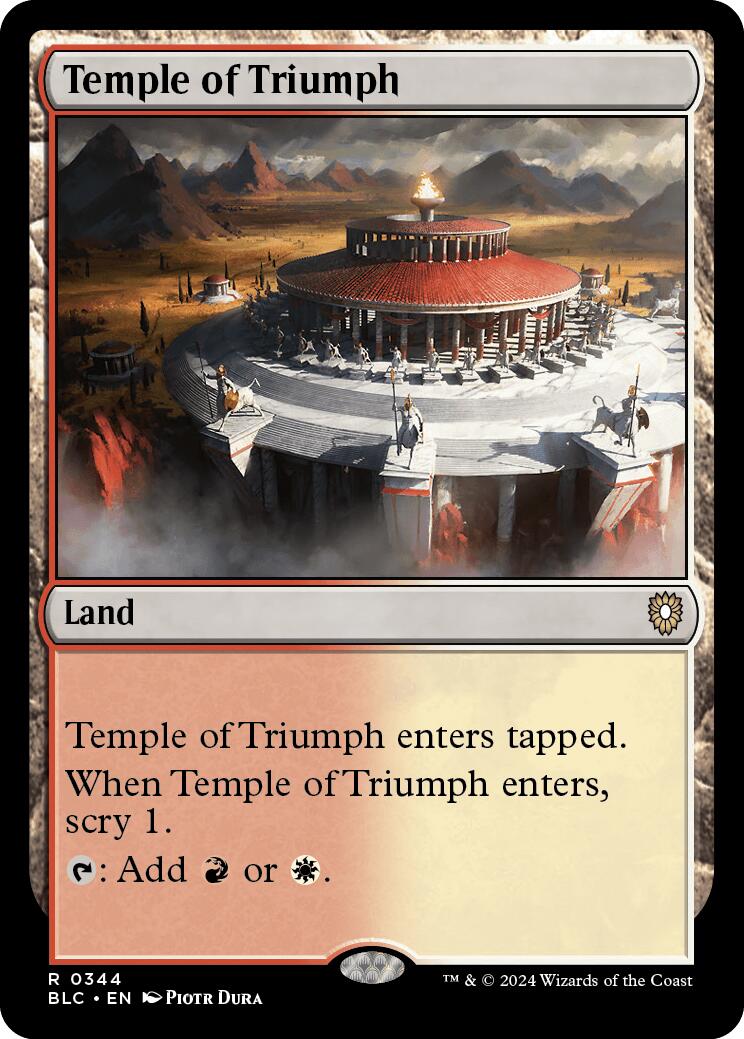 Temple of Triumph [Bloomburrow Commander] | Gam3 Escape