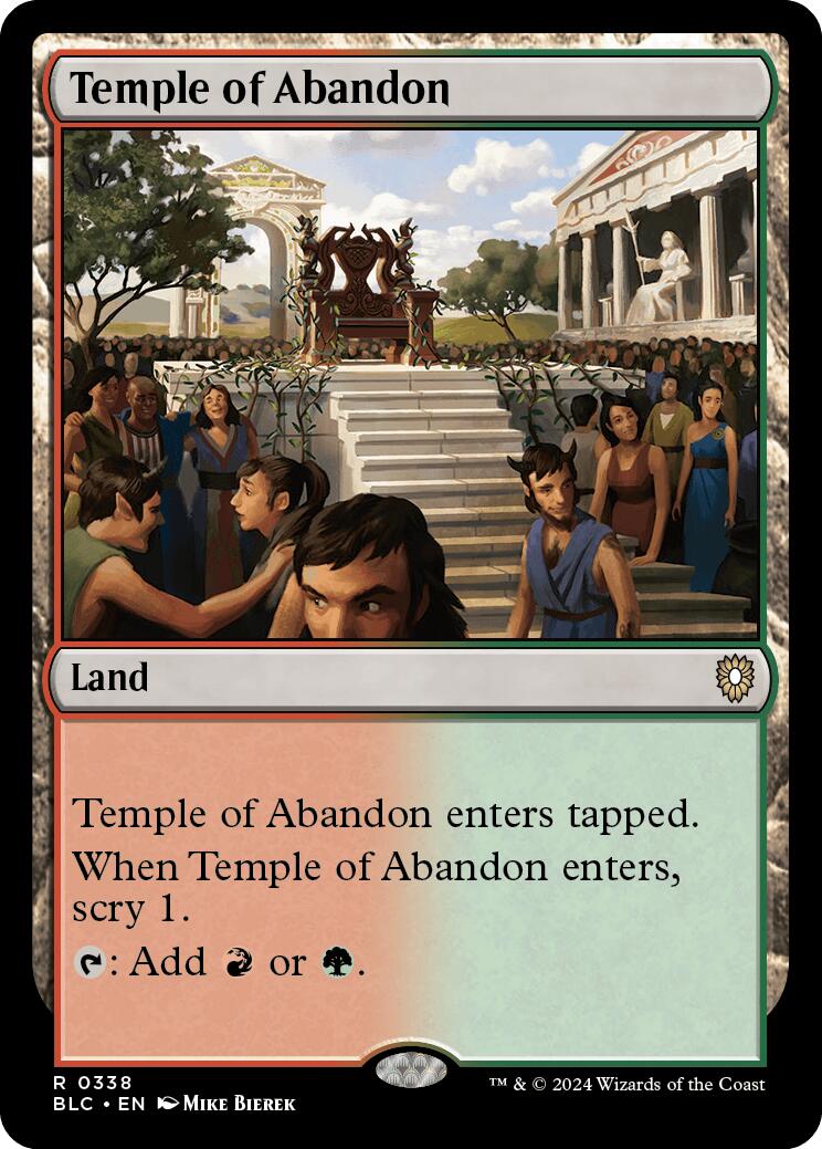 Temple of Abandon [Bloomburrow Commander] | Gam3 Escape