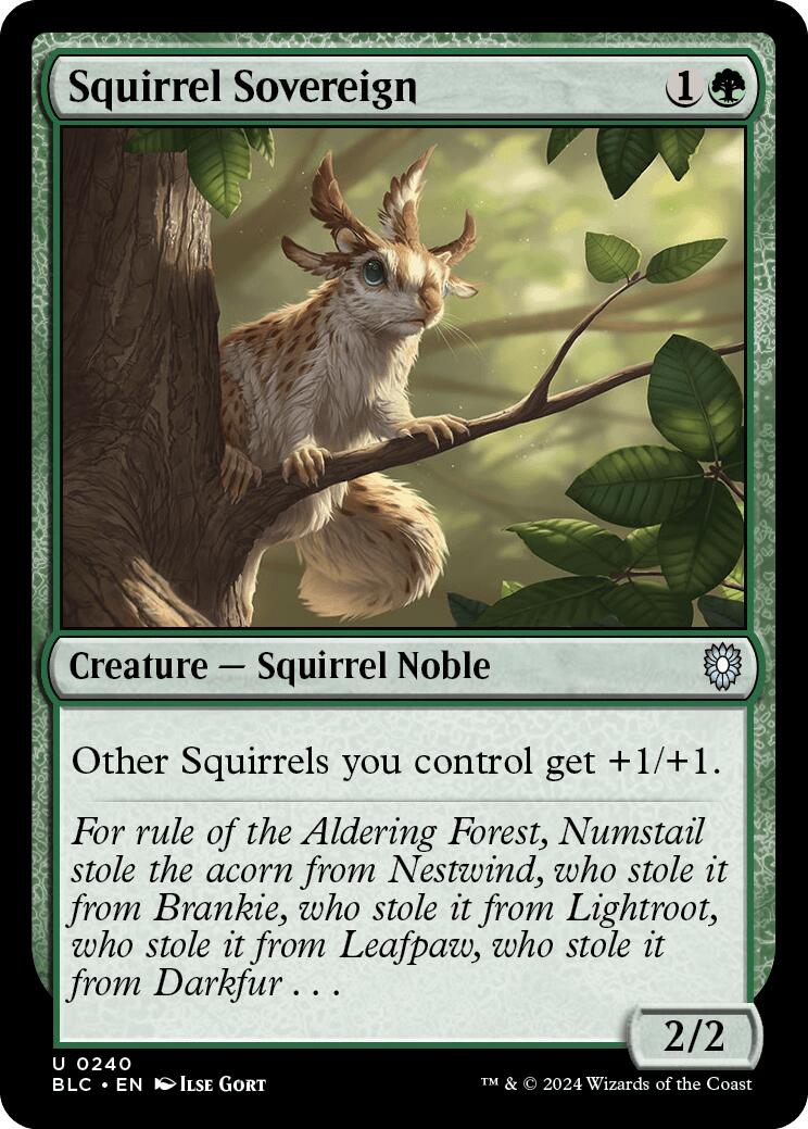 Squirrel Sovereign [Bloomburrow Commander] | Gam3 Escape