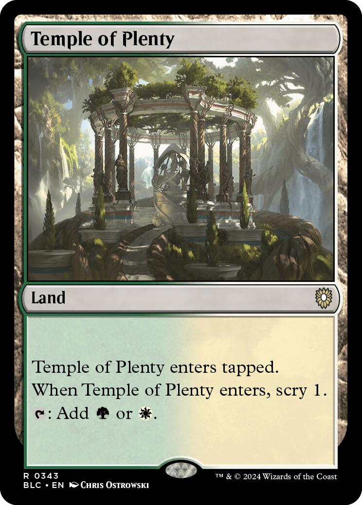 Temple of Plenty [Bloomburrow Commander] | Gam3 Escape