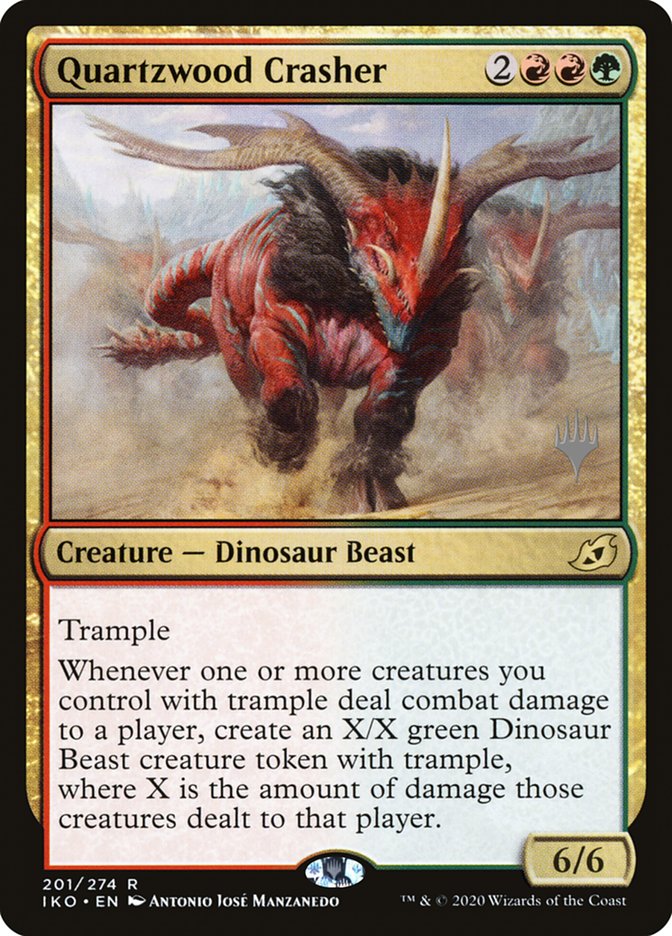 Quartzwood Crasher (Promo Pack) [Ikoria: Lair of Behemoths Promos] | Gam3 Escape
