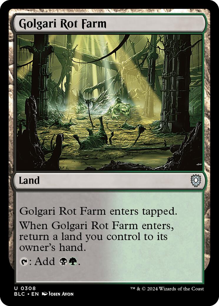 Golgari Rot Farm [Bloomburrow Commander] | Gam3 Escape