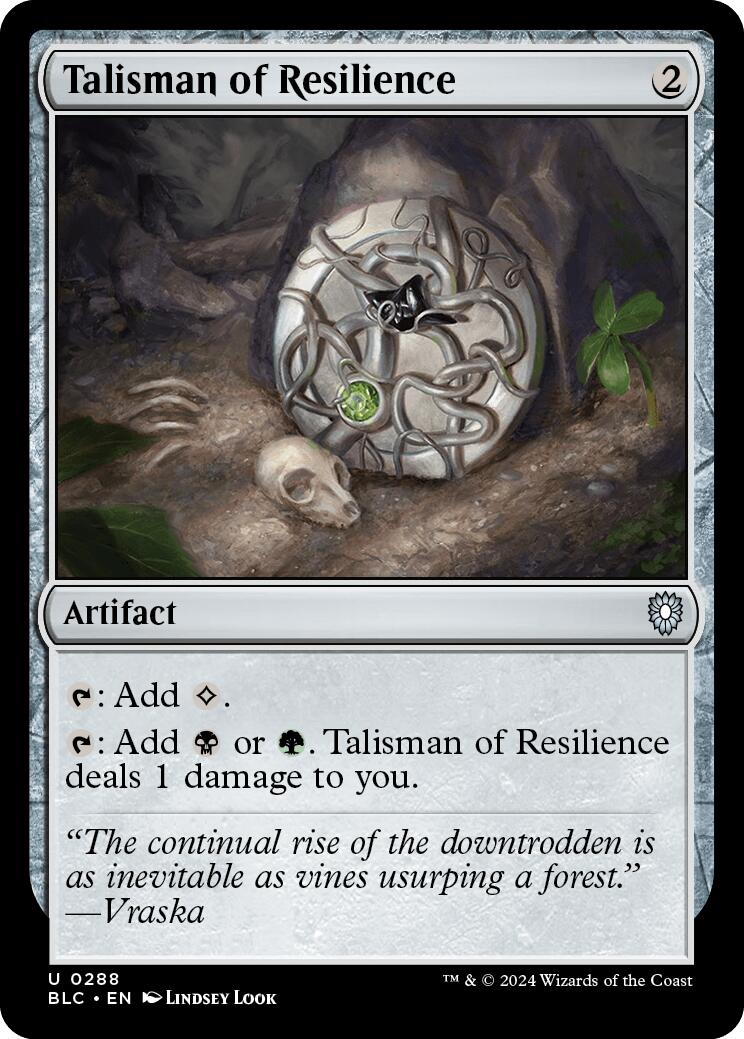 Talisman of Resilience [Bloomburrow Commander] | Gam3 Escape