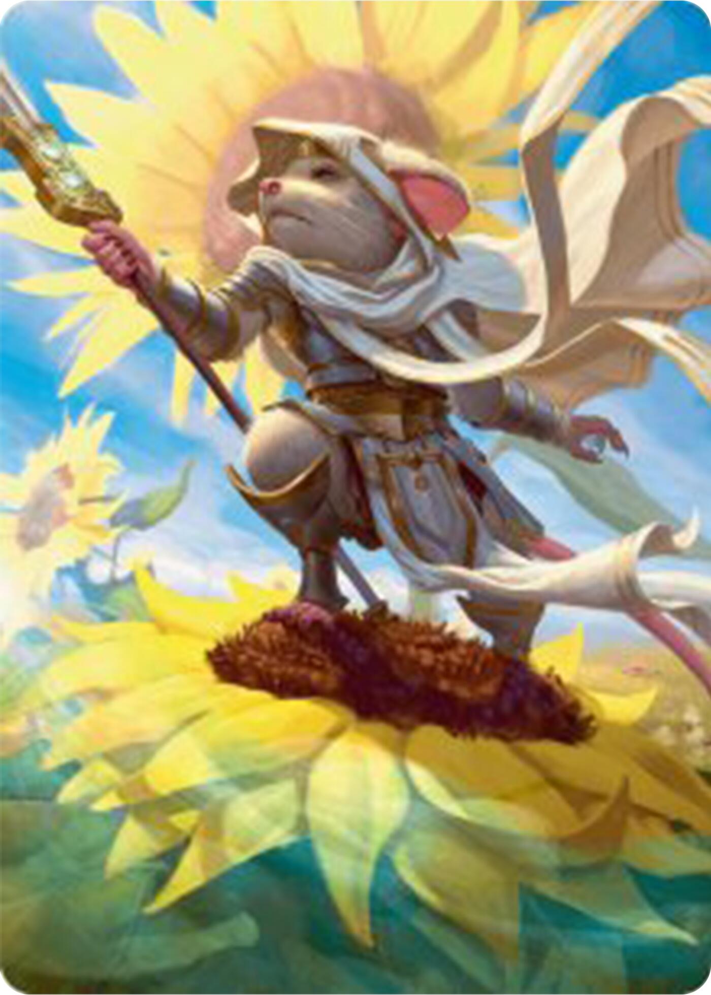 Elspeth, Sun's Champion Art Card [Bloomburrow Art Series] | Gam3 Escape