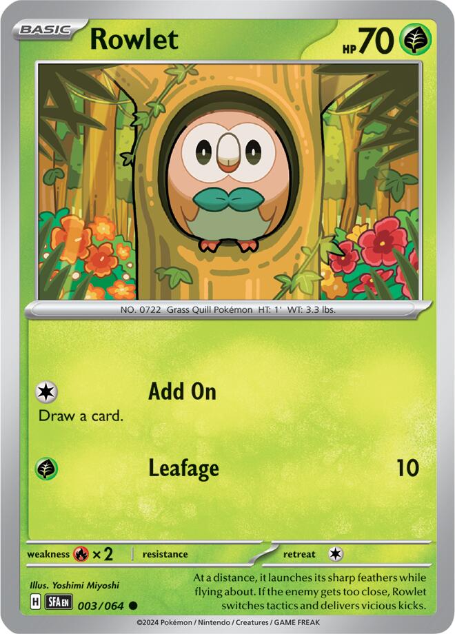 Rowlet (003/064) [Scarlet & Violet: Shrouded Fable] | Gam3 Escape