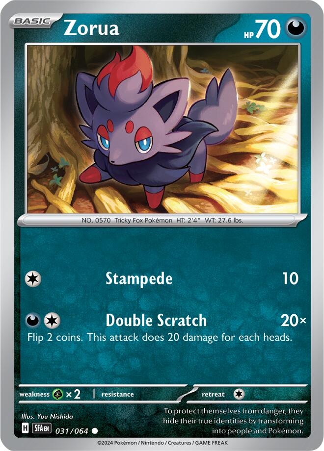 Zorua (031/064) [Scarlet & Violet: Shrouded Fable] | Gam3 Escape