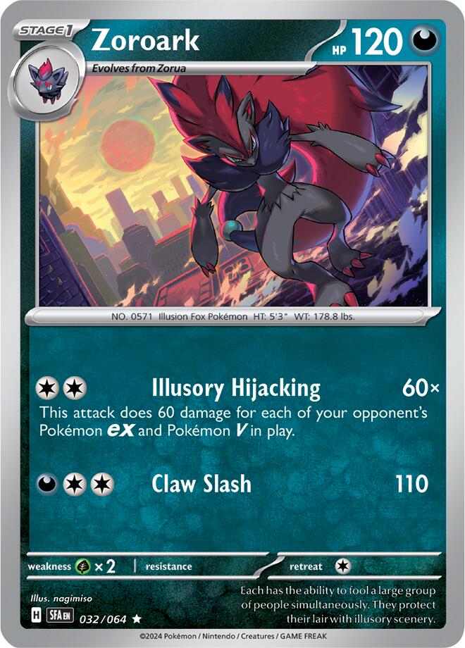 Zoroark (032/064) [Scarlet & Violet: Shrouded Fable] | Gam3 Escape