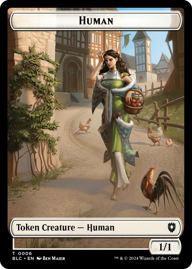 Human // Soldier Double-Sided Token [Bloomburrow Commander Tokens] | Gam3 Escape