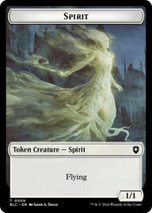 Spirit // Faerie Double-Sided Token [Bloomburrow Commander Tokens] | Gam3 Escape