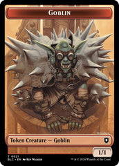 Goblin // Thopter Double-Sided Token [Bloomburrow Commander Tokens] | Gam3 Escape