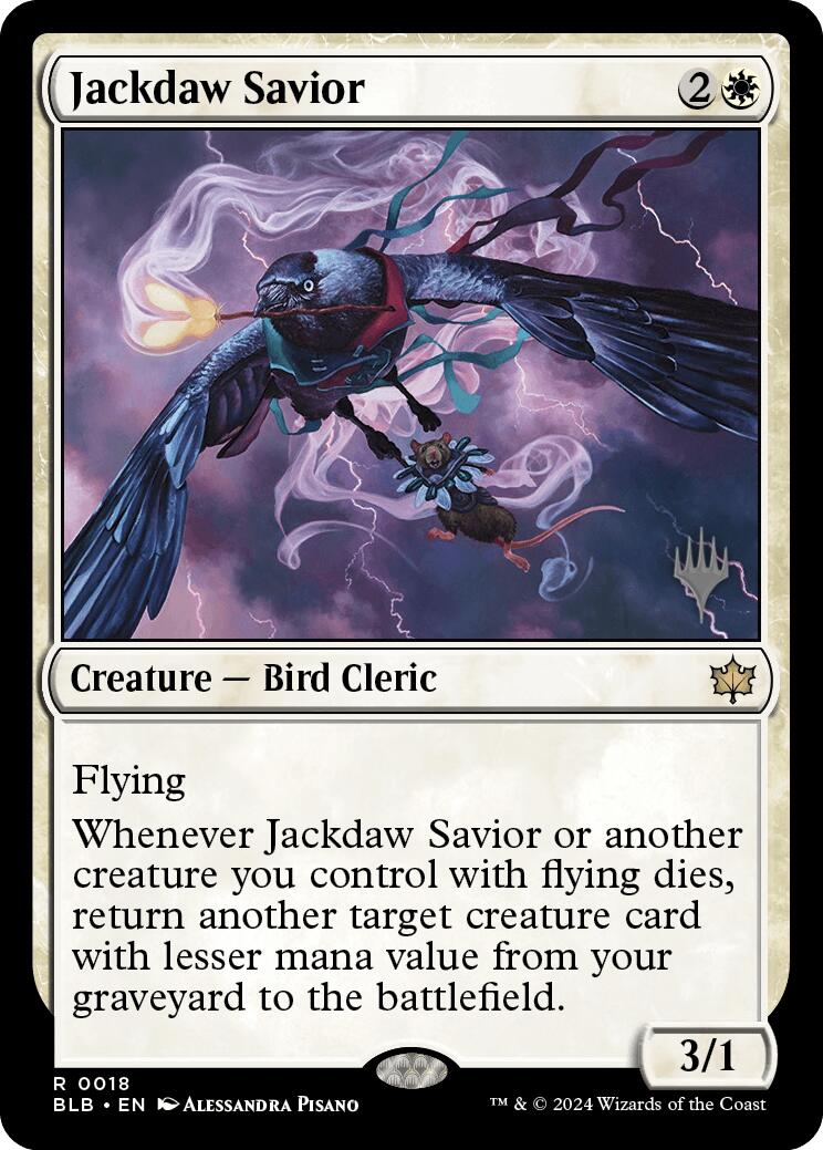 Jackdaw Savior (Promo Pack) [Bloomburrow Promos] | Gam3 Escape