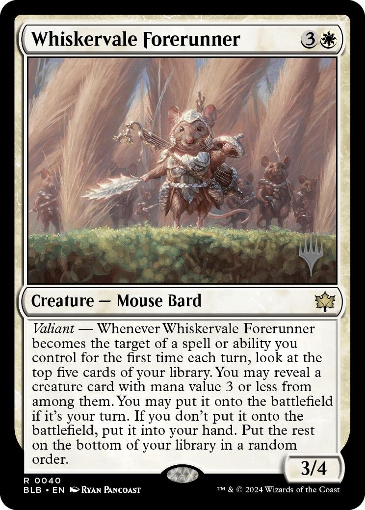 Whiskervale Forerunner (Promo Pack) [Bloomburrow Promos] | Gam3 Escape