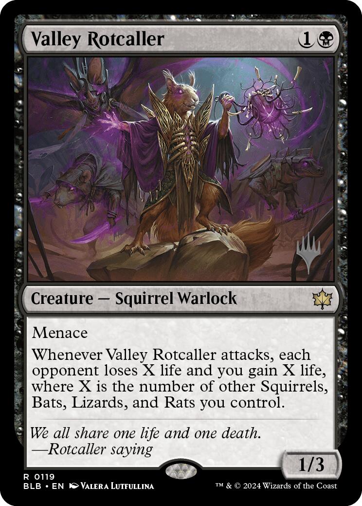 Valley Rotcaller (Promo Pack) [Bloomburrow Promos] | Gam3 Escape