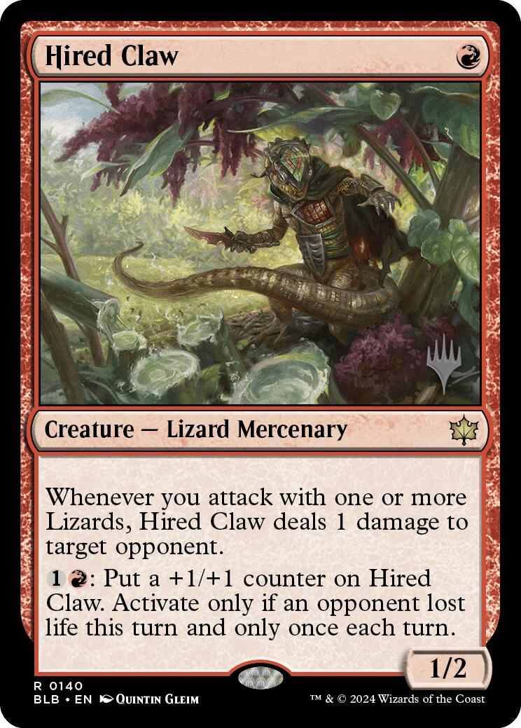 Hired Claw (Promo Pack) [Bloomburrow Promos] | Gam3 Escape