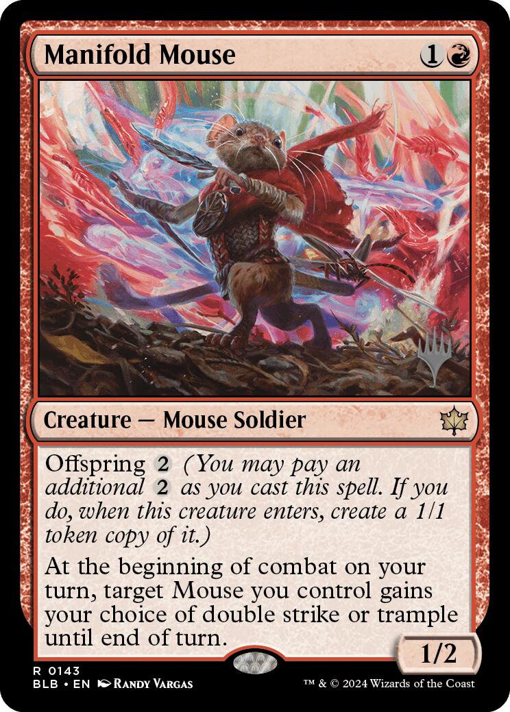 Manifold Mouse (Promo Pack) [Bloomburrow Promos] | Gam3 Escape