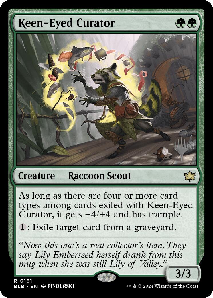 Keen-Eyed Curator (Promo Pack) [Bloomburrow Promos] | Gam3 Escape