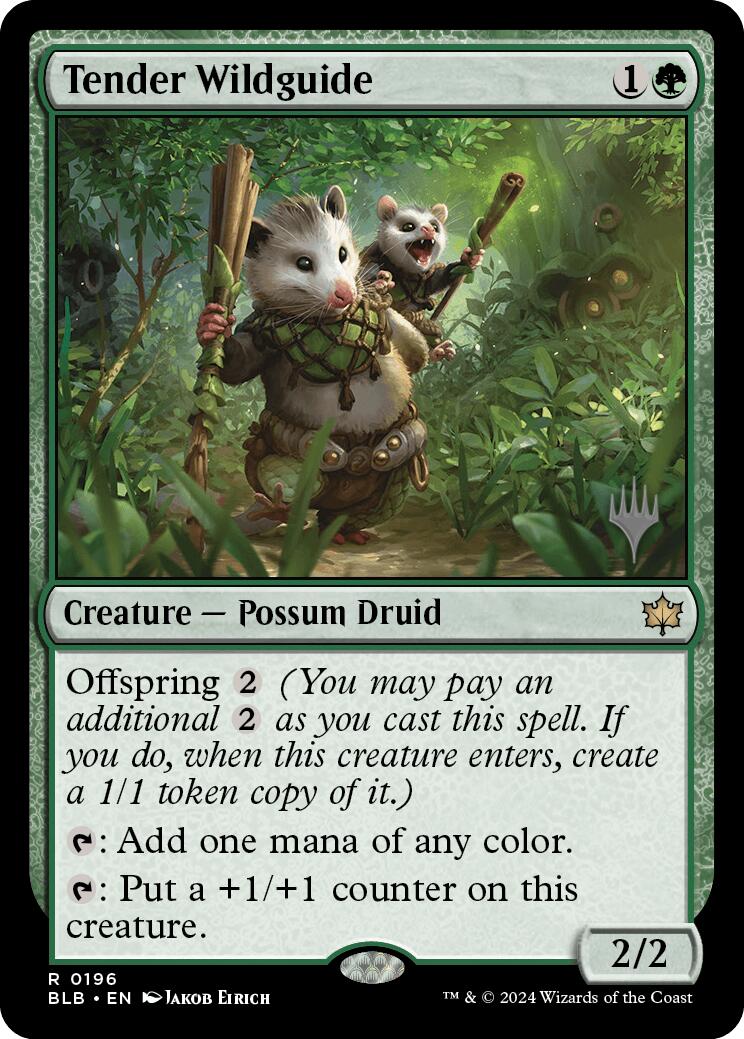 Tender Wildguide (Promo Pack) [Bloomburrow Promos] | Gam3 Escape