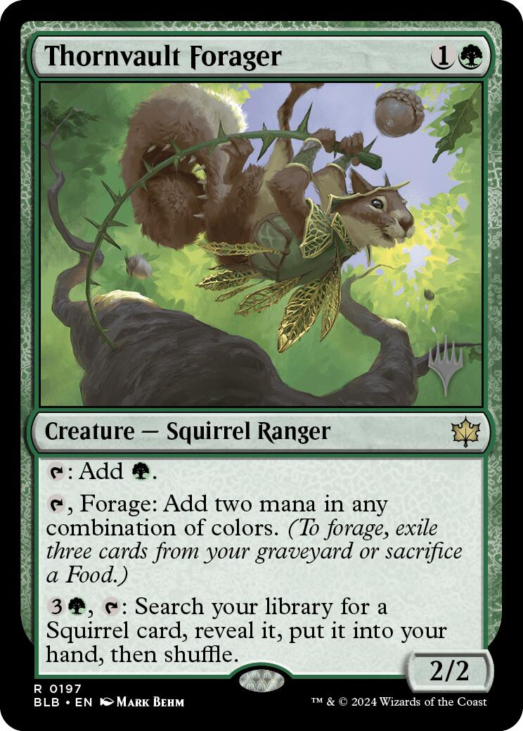 Thornvault Forager (Promo Pack) [Bloomburrow Promos] | Gam3 Escape