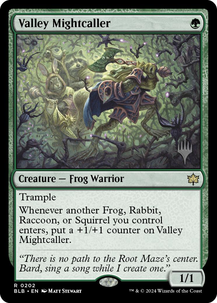 Valley Mightcaller (Promo Pack) [Bloomburrow Promos] | Gam3 Escape