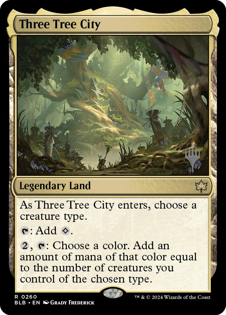 Three Tree City (Promo Pack) [Bloomburrow Promos] | Gam3 Escape