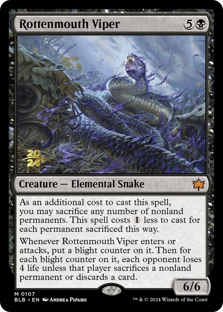 Rottenmouth Viper [Bloomburrow Prerelease Promos] | Gam3 Escape