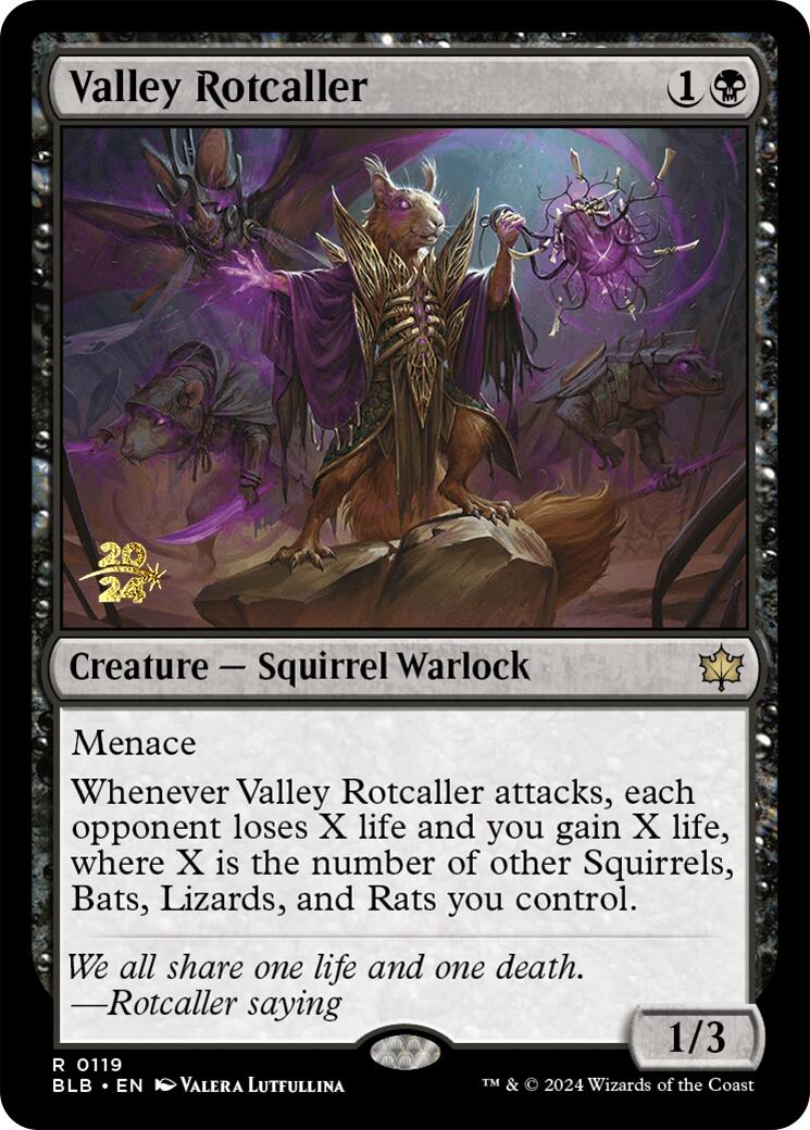 Valley Rotcaller [Bloomburrow Prerelease Promos] | Gam3 Escape