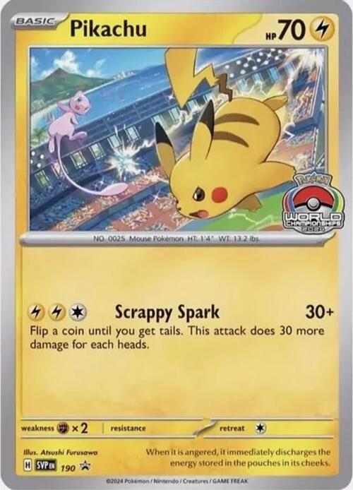 Pikachu (190) [Scarlet & Violet: Black Star Promos] | Gam3 Escape