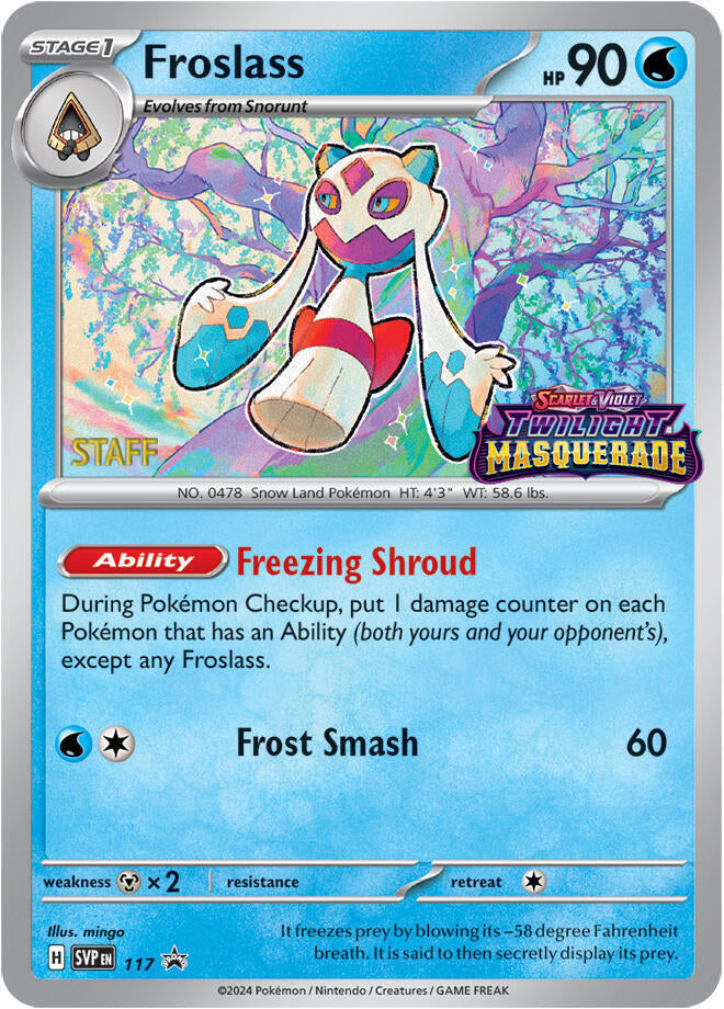 Froslass (117) (Staff) [Scarlet & Violet: Black Star Promos] | Gam3 Escape