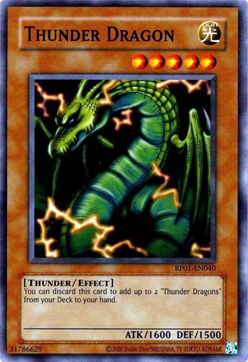 Thunder Dragon [RP01-EN040] Common | Gam3 Escape