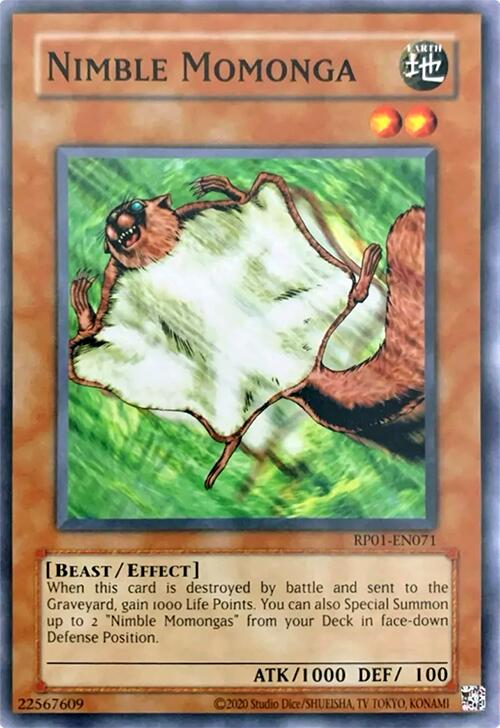 Nimble Momonga [RP01-EN071] Common | Gam3 Escape