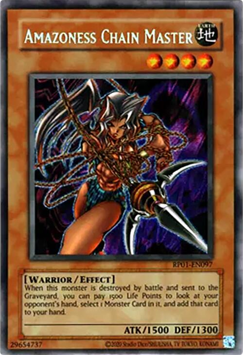 Amazoness Chain Master [RP01-EN097] Secret Rare | Gam3 Escape