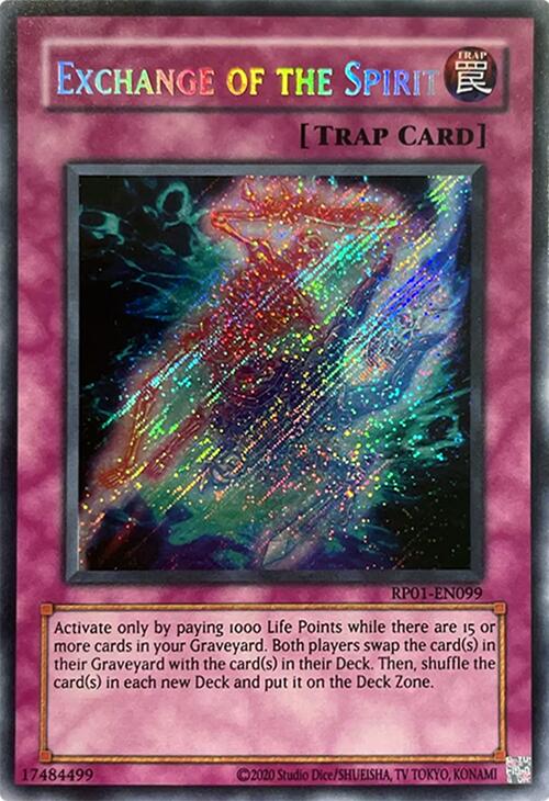 Exchange of the Spirit [RP01-EN099] Secret Rare | Gam3 Escape
