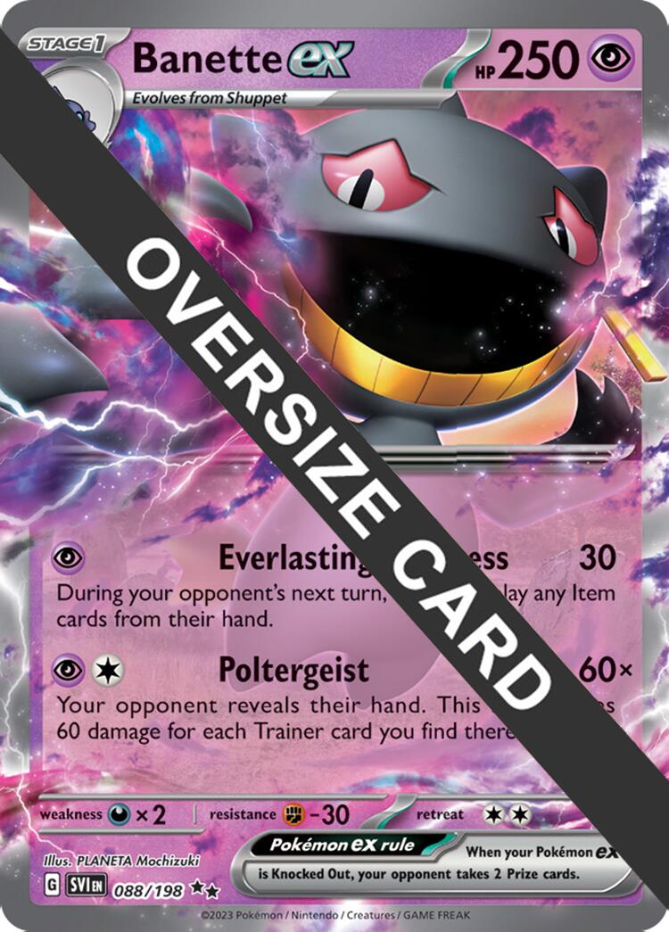 Banette ex (088) (Jumbo Card) [Scarlet & Violet: Black Star Promos] | Gam3 Escape