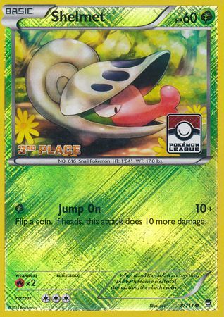 Shelmet (8/111) (League Promo 3rd Place) [XY: Furious Fists] | Gam3 Escape