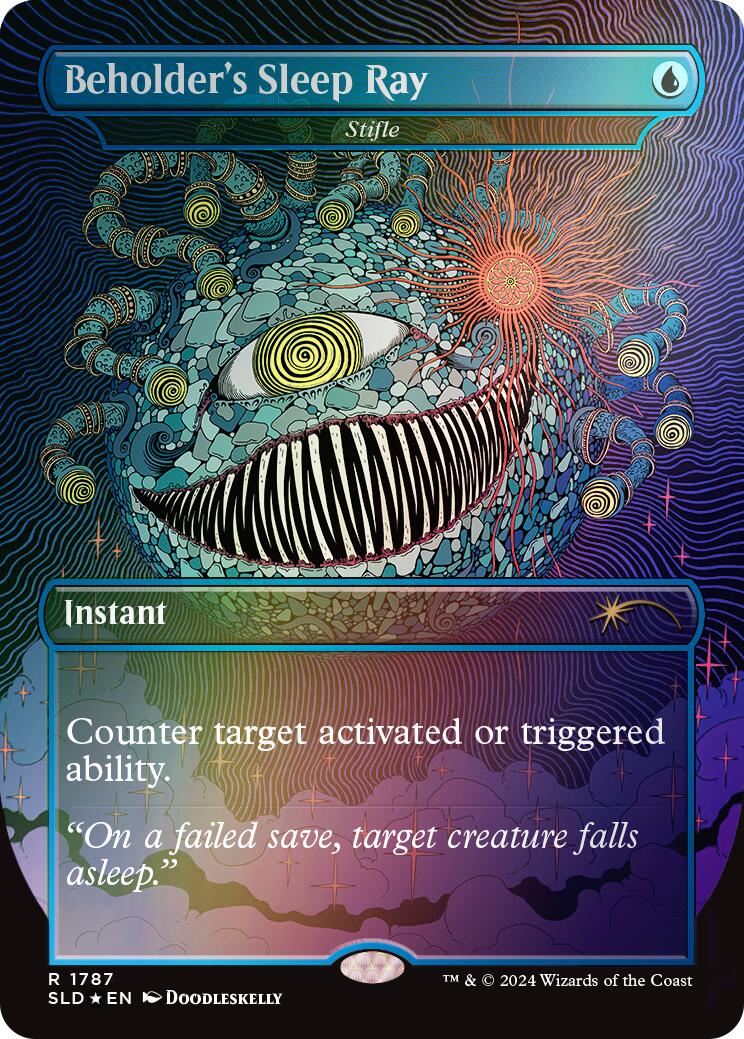 Beholder's Sleep Ray - Stifle (Rainbow Foil) [Secret Lair Drop Series] | Gam3 Escape