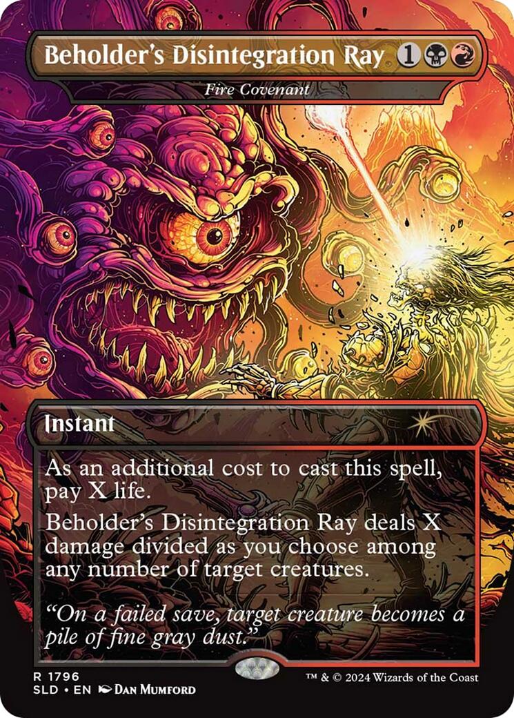 Beholder's Disintegration Ray - Fire Covenant [Secret Lair Drop Series] | Gam3 Escape