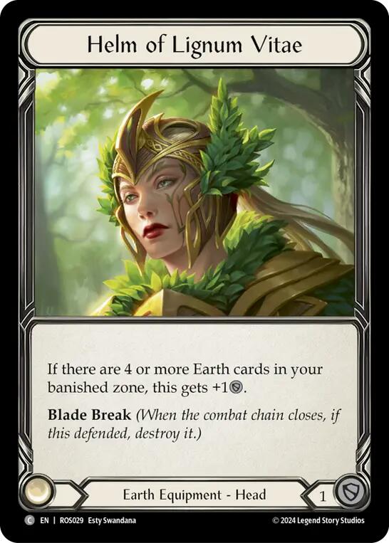Helm of Lignum Vitae [ROS029] (Rosetta)  Cold Foil | Gam3 Escape
