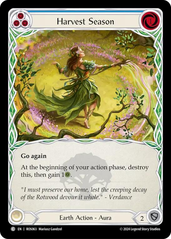 Harvest Season (Blue) [ROS063] (Rosetta)  Rainbow Foil | Gam3 Escape
