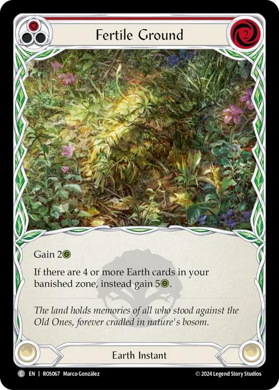 Fertile Ground (Red) [ROS067] (Rosetta)  Rainbow Foil | Gam3 Escape