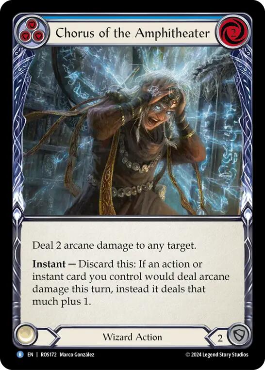 Chorus of the Amphitheater (Blue) [ROS172] (Rosetta)  Rainbow Foil | Gam3 Escape