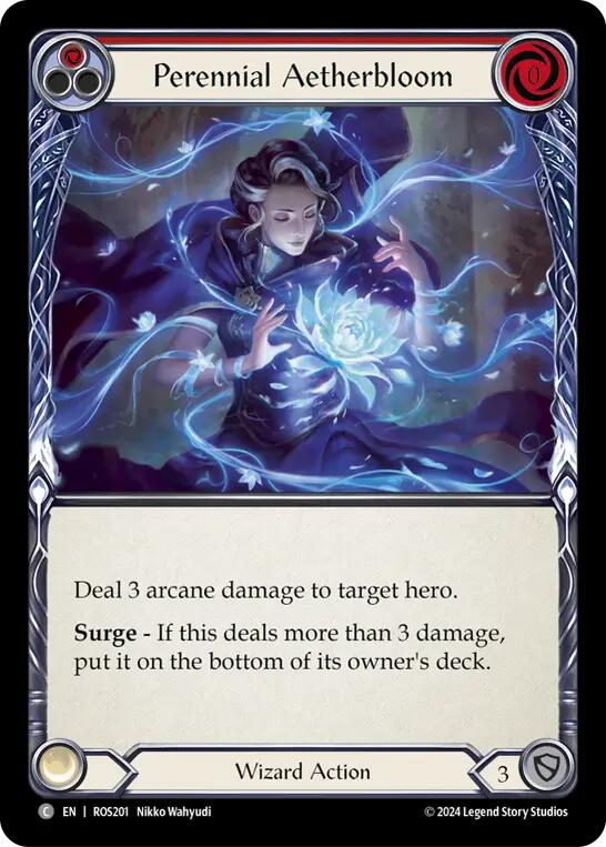 Perennial Aetherbloom (Red) [ROS201] (Rosetta)  Rainbow Foil | Gam3 Escape