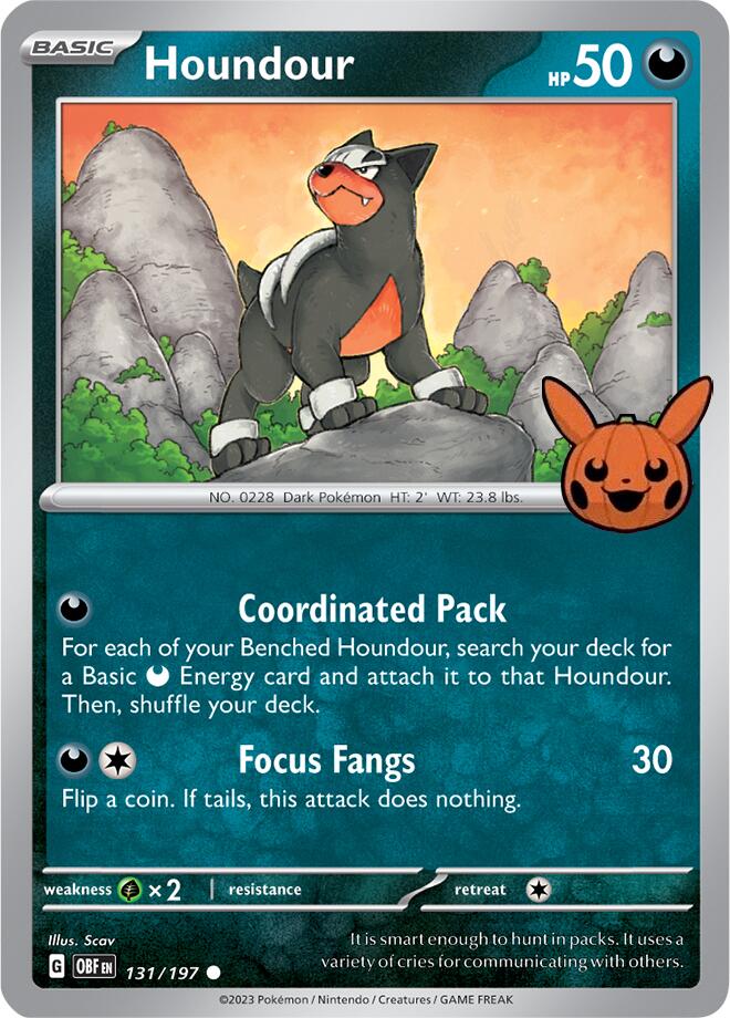 Houndour (131/197) [Trick or Trade 2024] | Gam3 Escape