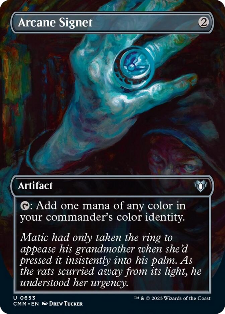 Arcane Signet (Borderless Alternate Art) [Commander Masters] | Gam3 Escape