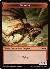 Dragon (0014) // Treasure Double-Sided Token [Tarkir: Dragonstorm Commander Tokens] | Gam3 Escape