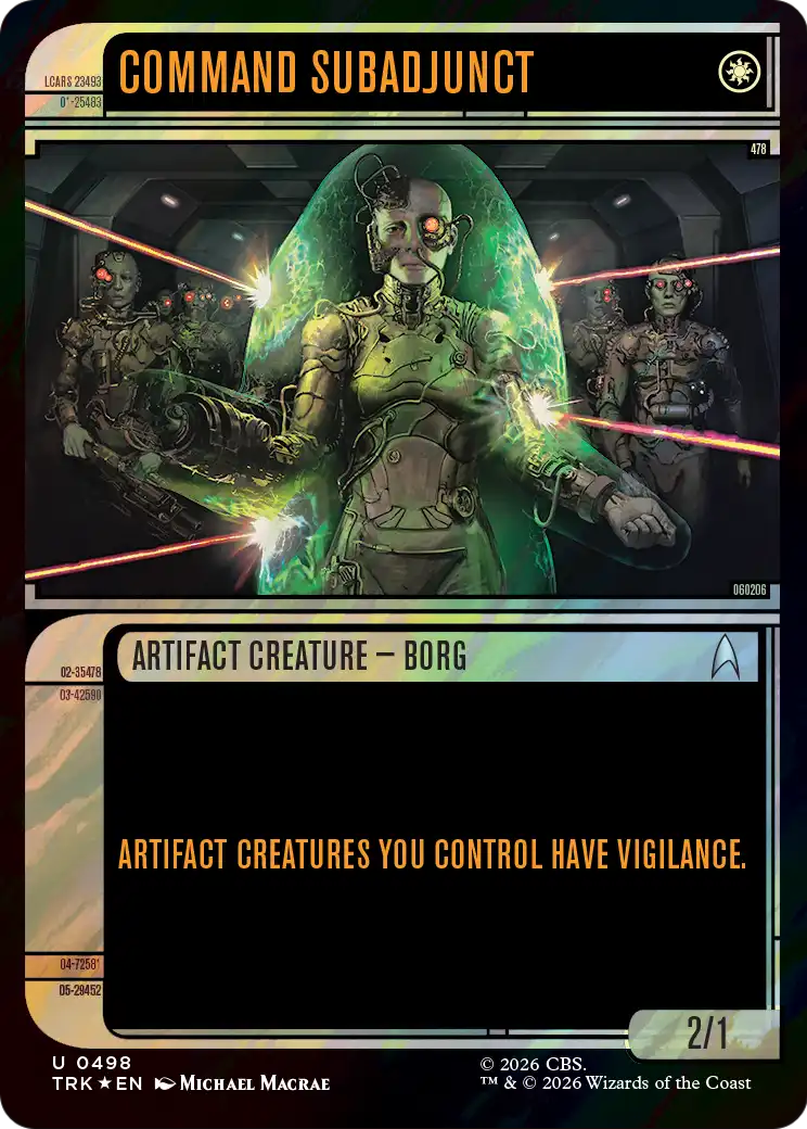 Command Subadjunct (Showcase) (Surge Foil) [Star Trek] | Gam3 Escape