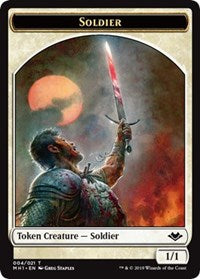 Soldier (004) // Serra the Benevolent Emblem (020) Double-Sided Token [Modern Horizons Tokens] | Gam3 Escape