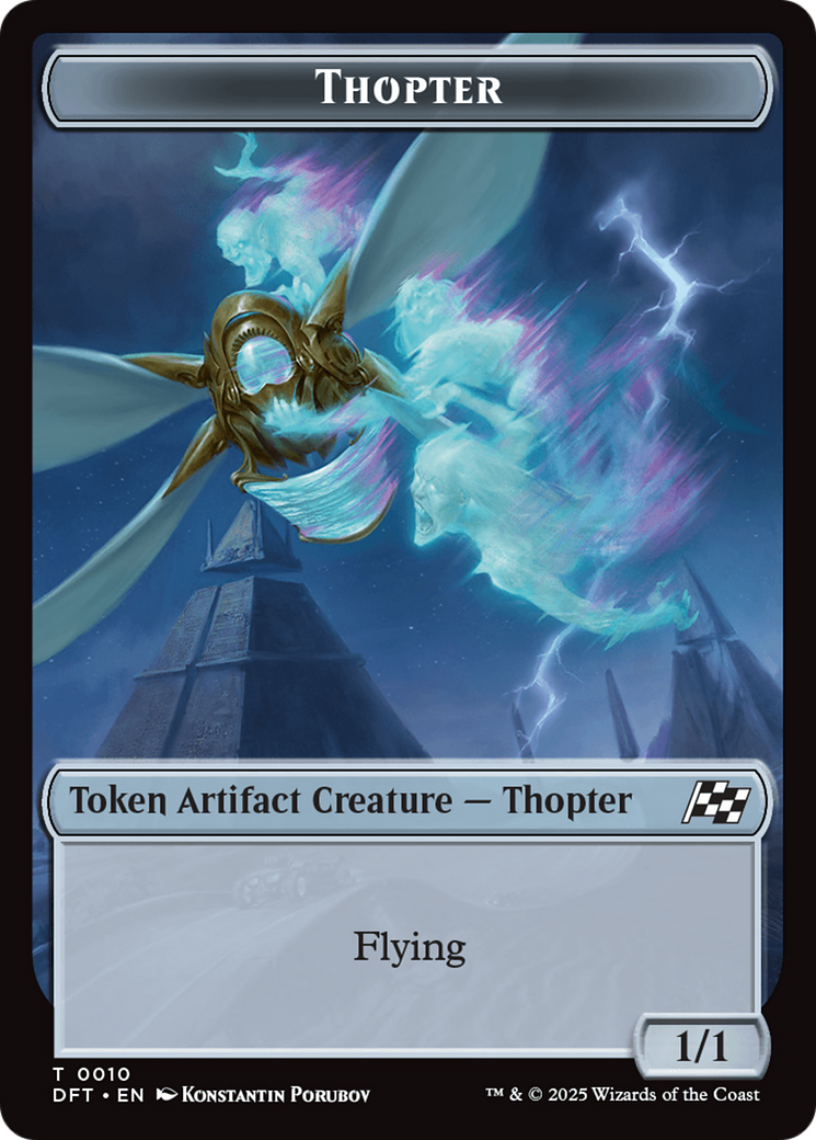 Golem (0014) // Thopter (0010) Double-Sided Token [Aetherdrift Tokens] | Gam3 Escape